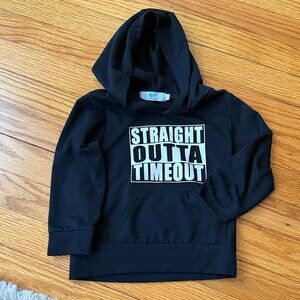 Canis 12-18 "Straight outta of TimeOut" Black Hoodie